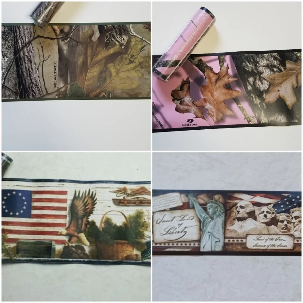 Wallpaper Border Bass Fishing Die Cut OPEN ROLL